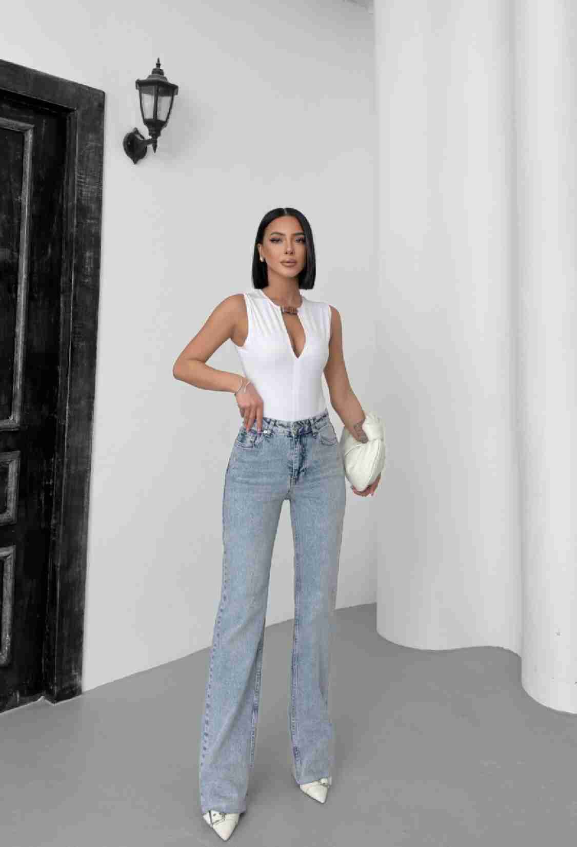 Cropped Leg Straight Fit Jeans - Brand: XLove - Women & Kids, Baby Clothes Wholesale - TheBS Women