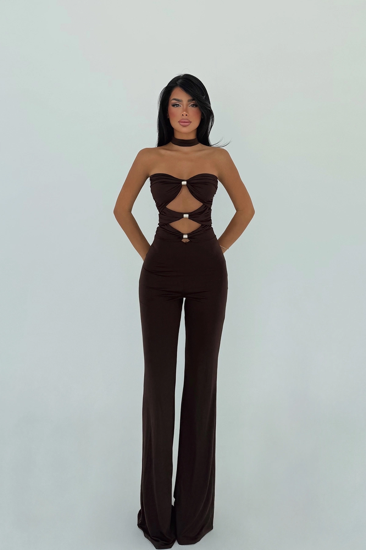 Slim Fit Strapless Tailored Jumpsuit - Brand: EYYO ATELIER - Women & Kids, Baby Clothes Wholesale - TheBS Women