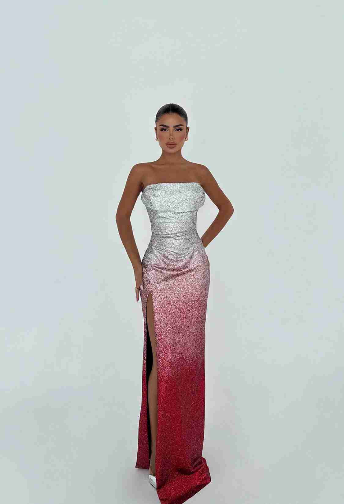 Silver Sexy Formal Elegant Glam Dress - Brand: EYYO ATELIER - Women & Kids, Baby Clothes Wholesale - TheBS Women