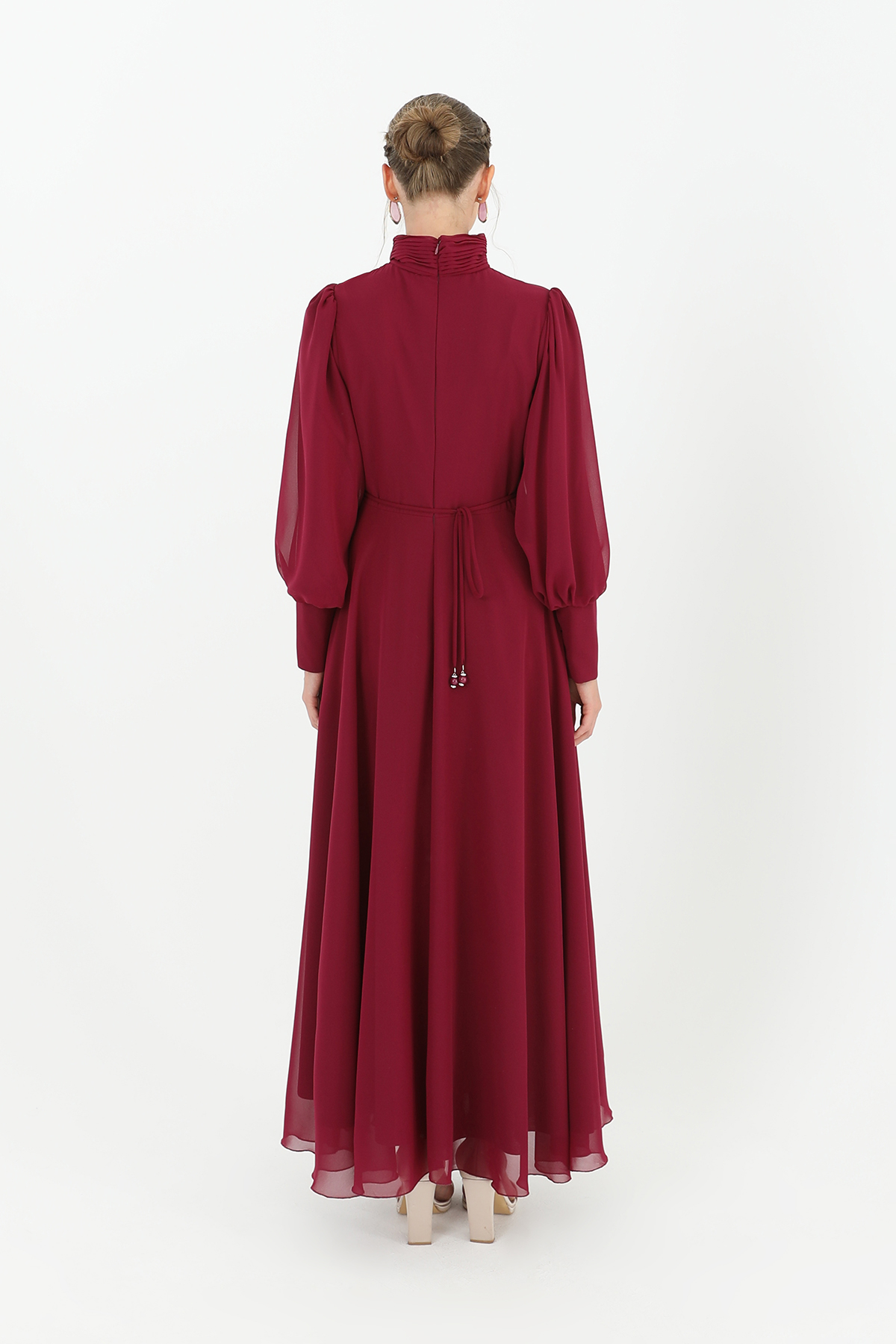 Claret Red Fit And Flare Dress – Brand: Puane – Women & Kids, Baby Clothes Wholesale – TheBS Women