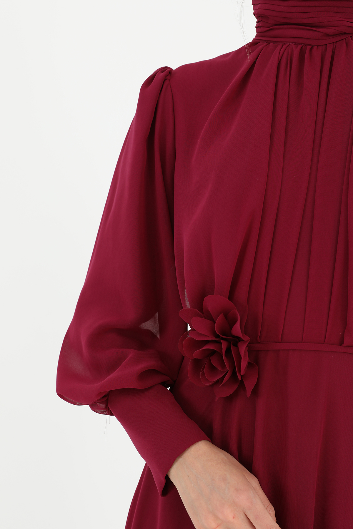 Claret Red Fit And Flare Dress – Brand: Puane – Women & Kids, Baby Clothes Wholesale – TheBS Women