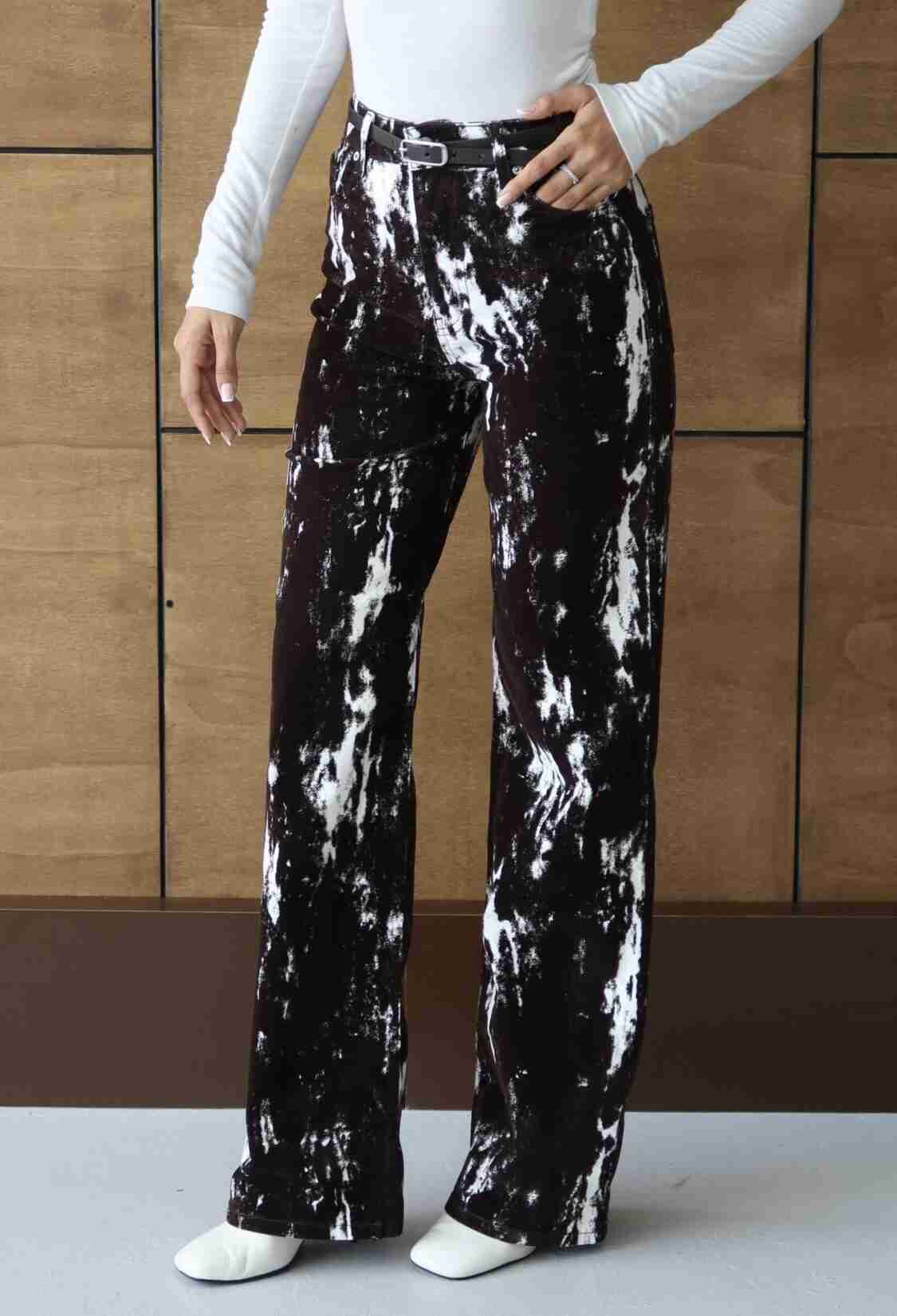Black Mom Jeans High Waist Wide Leg Casual - Brand: LACARINO - Women & Kids, Baby Clothes Wholesale - TheBS Women