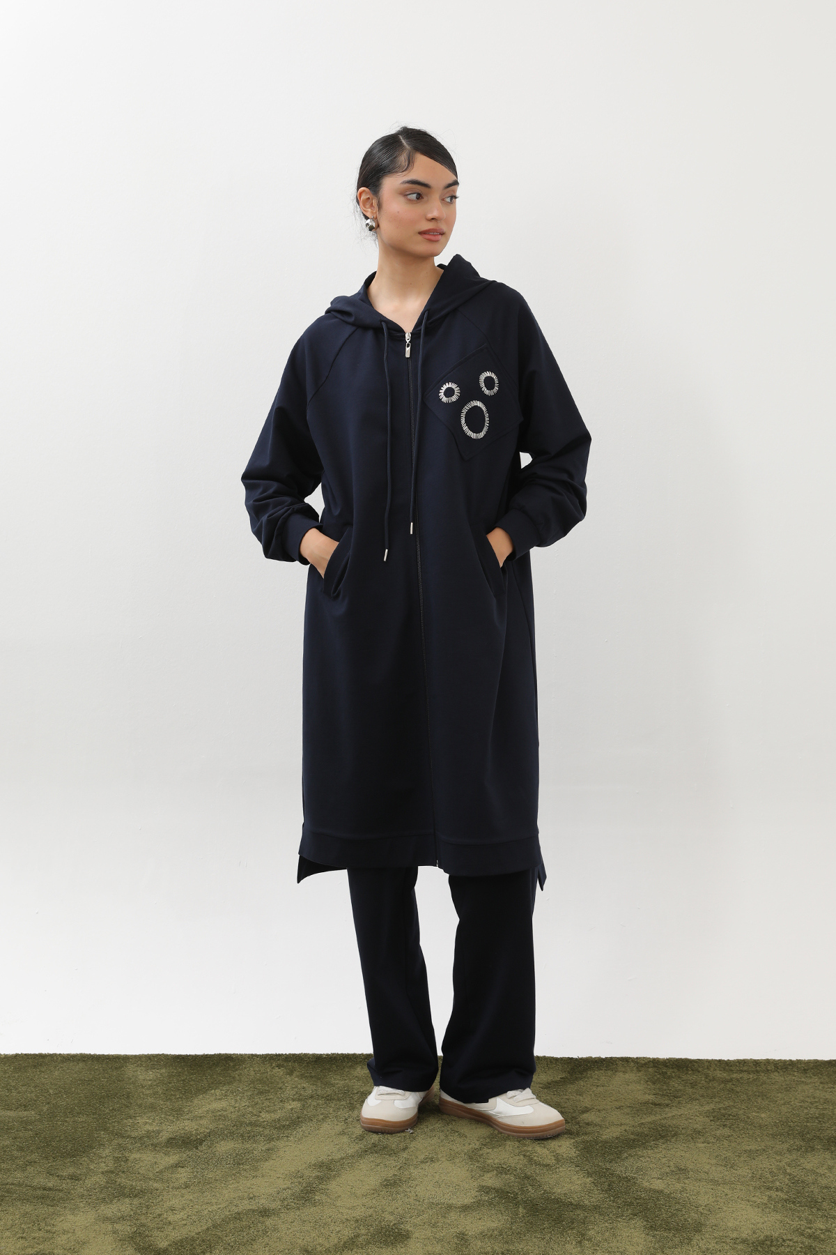 NavyCasual Sport Modest Set With Zip Up - Brand: Puane - Women & Kids, Baby Clothes Wholesale - TheBS Women