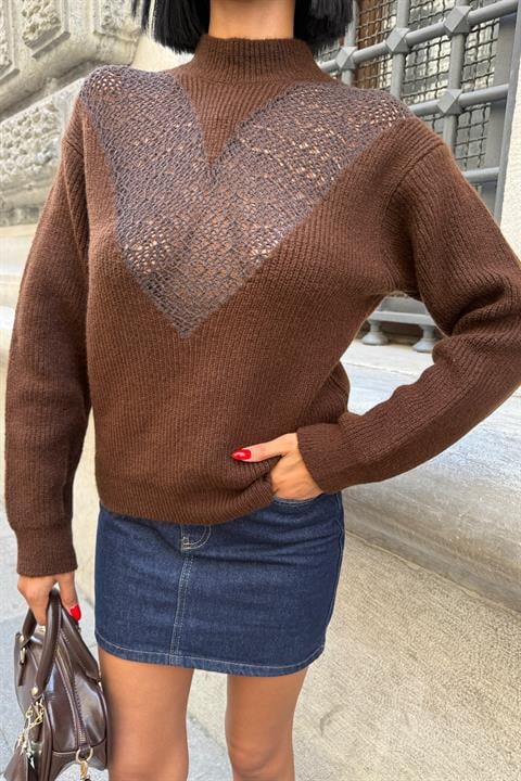 Sweater With High Neck And Regular Fit – Brand: Sobe Istanbul – Women & Kids, Baby Clothes Wholesale – TheBS Women