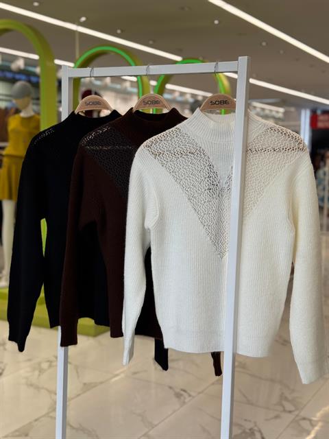 Sweater With High Neck And Regular Fit – Brand: Sobe Istanbul – Women & Kids, Baby Clothes Wholesale – TheBS Women