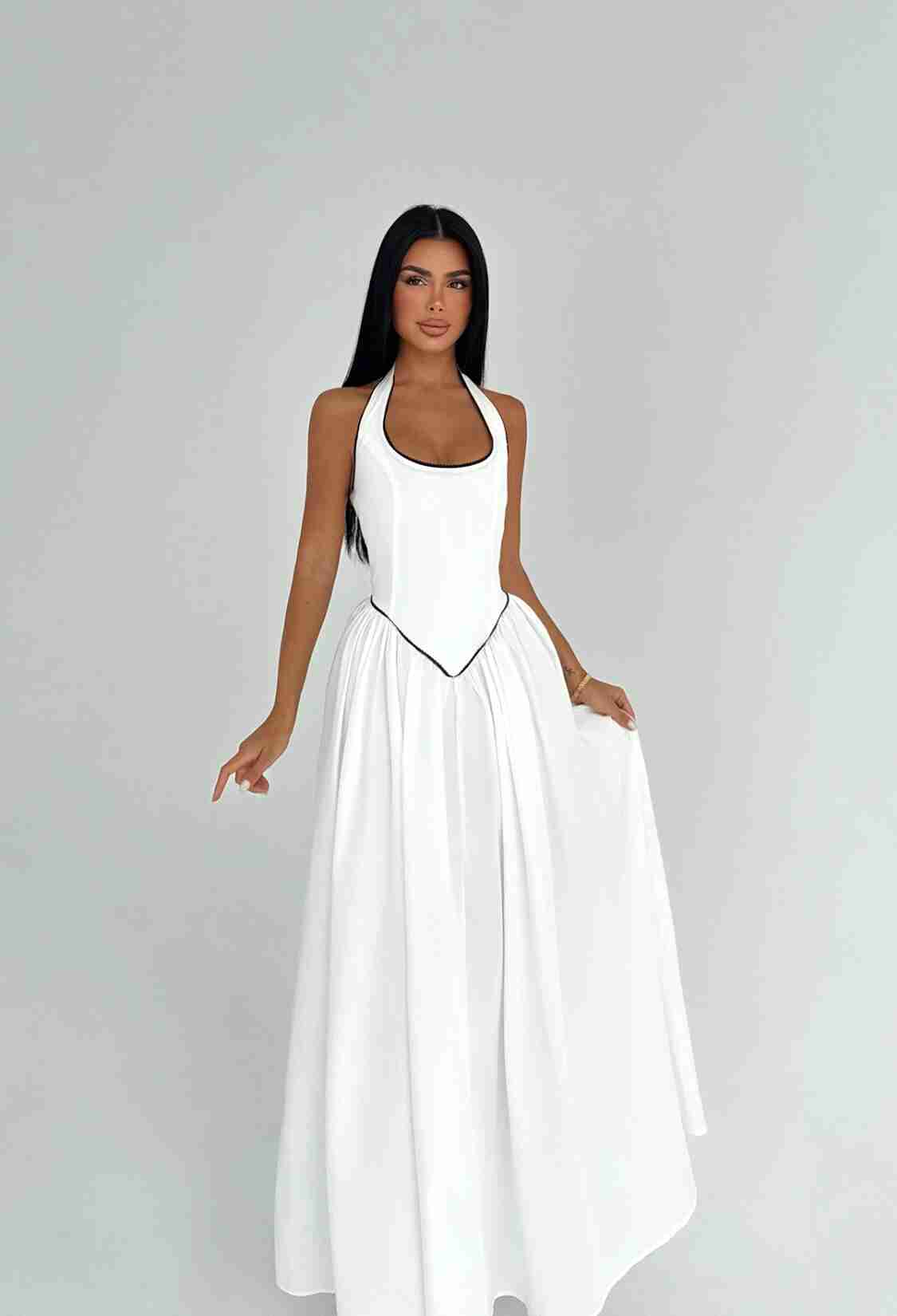 Fit And Flare Halter Neck Dress - Brand: EYYO ATELIER - Women & Kids, Baby Clothes Wholesale - TheBS Women