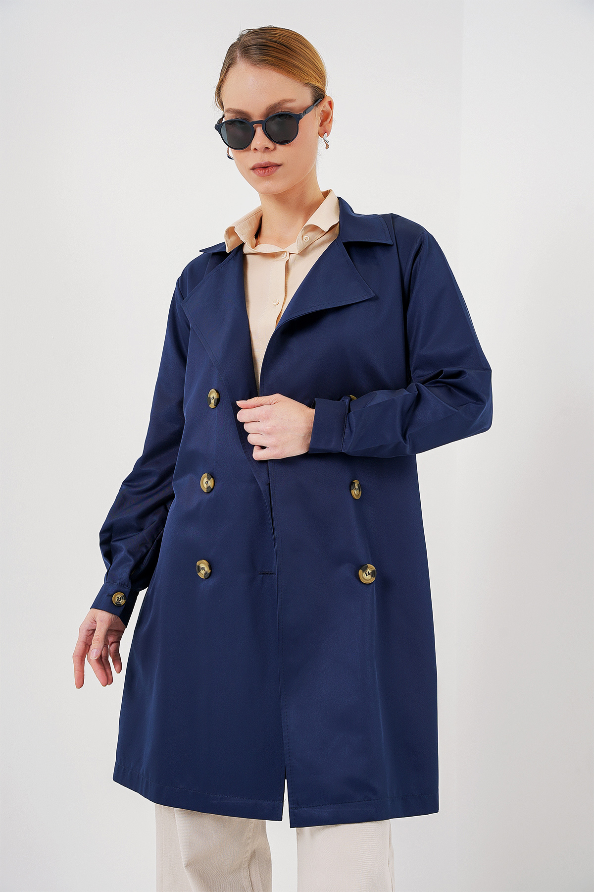 Trenchcoat - Elegant Single-Breasted With Flap Pockets - Brand: Bigdart - Women & Kids, Baby Clothes Wholesale - TheBS Women