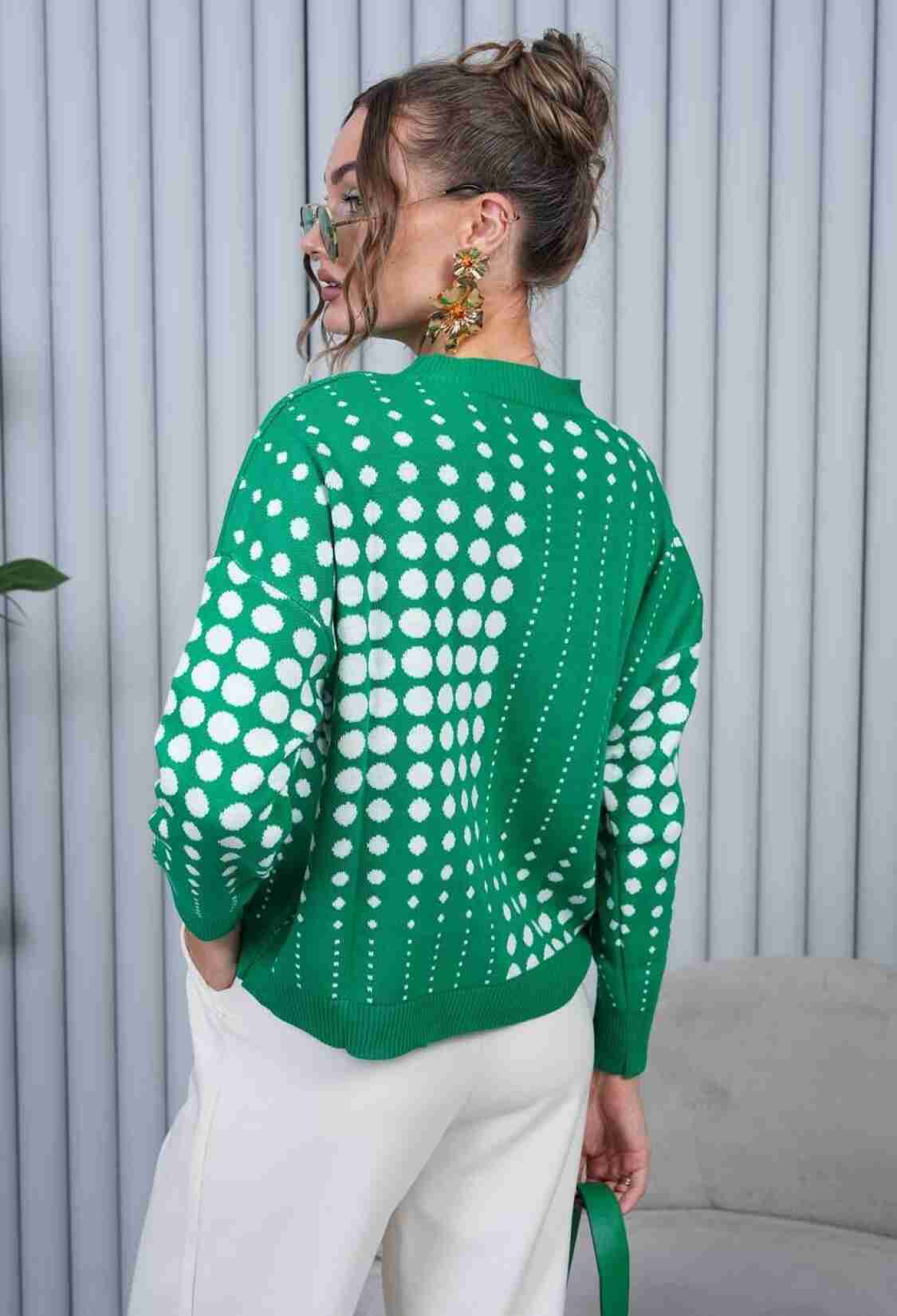 Polka Dot Oversized Fit Sweater - Brand: My Jest Fashion - Women & Kids, Baby Clothes Wholesale - TheBS Women