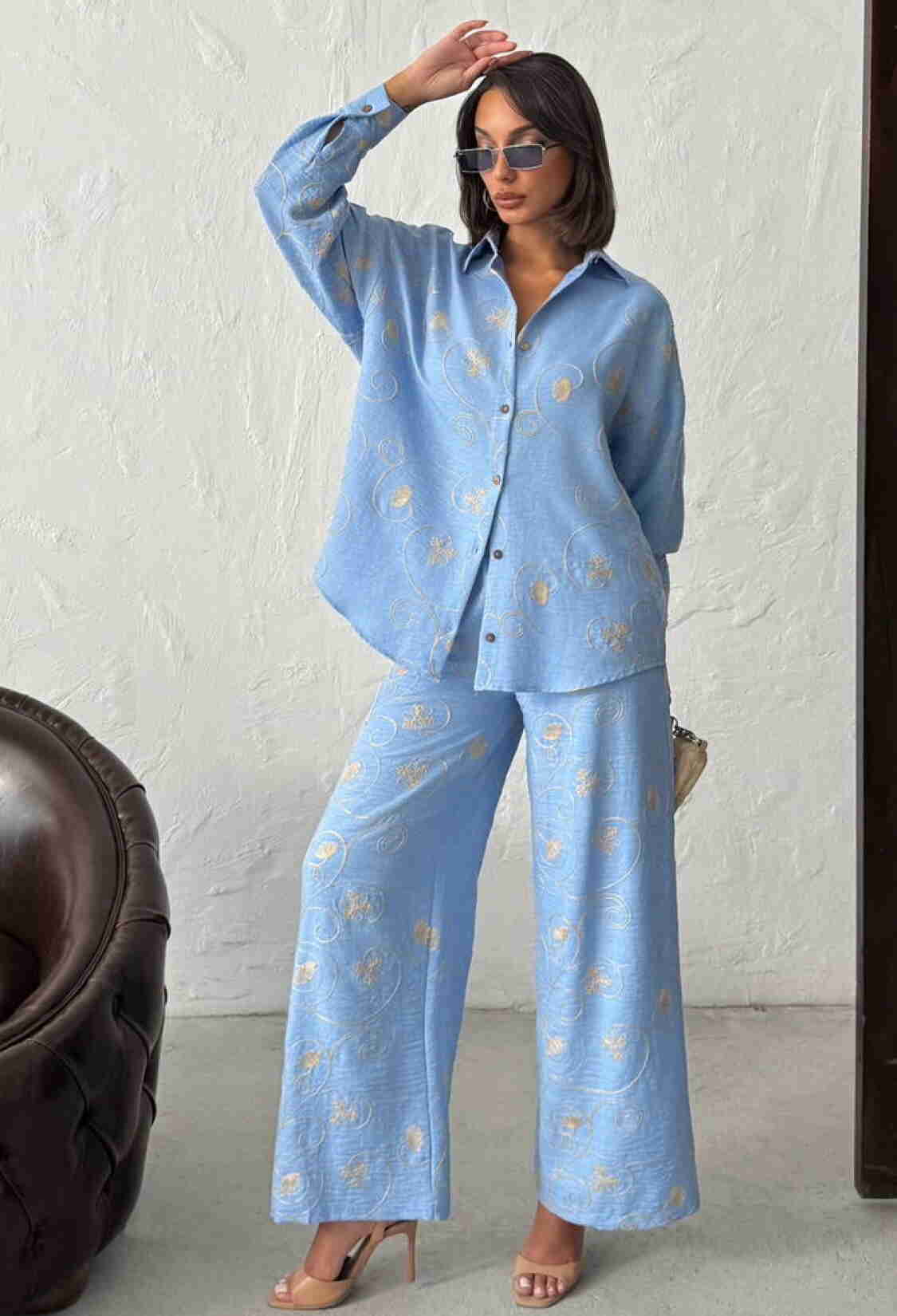 Elegant Casual Boho Palazzo Pants - Brand: Topshow - Women & Kids, Baby Clothes Wholesale - TheBS Women
