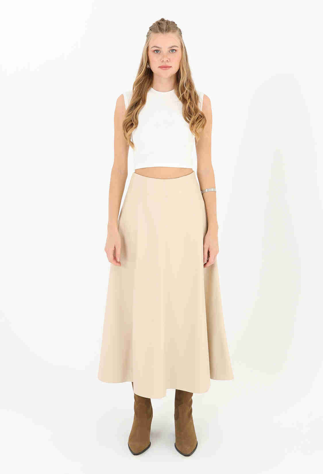 A-Line High Waist Midi Skirt ElegantCasualFormal - Brand: Puane - Women & Kids, Baby Clothes Wholesale - TheBS Women