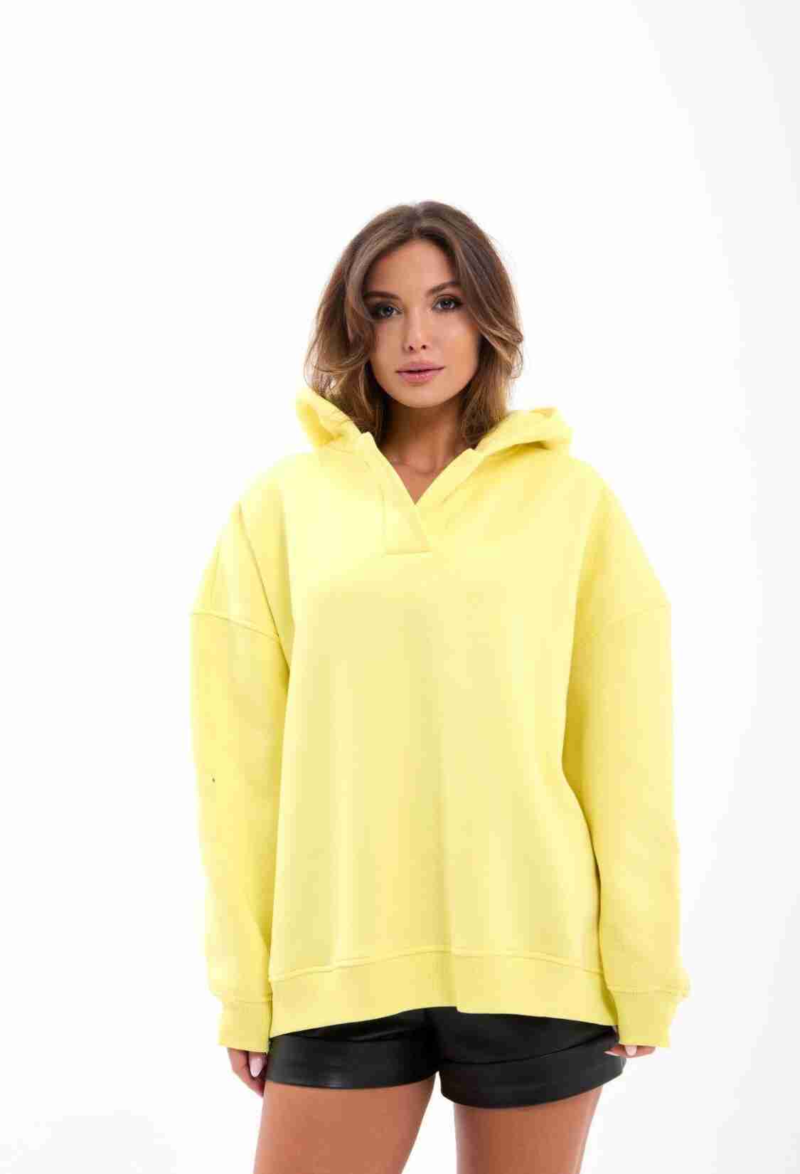 Casual Oversized Fit Sweatshirt With Hood - Brand: Fame - Women & Kids, Baby Clothes Wholesale - TheBS Women