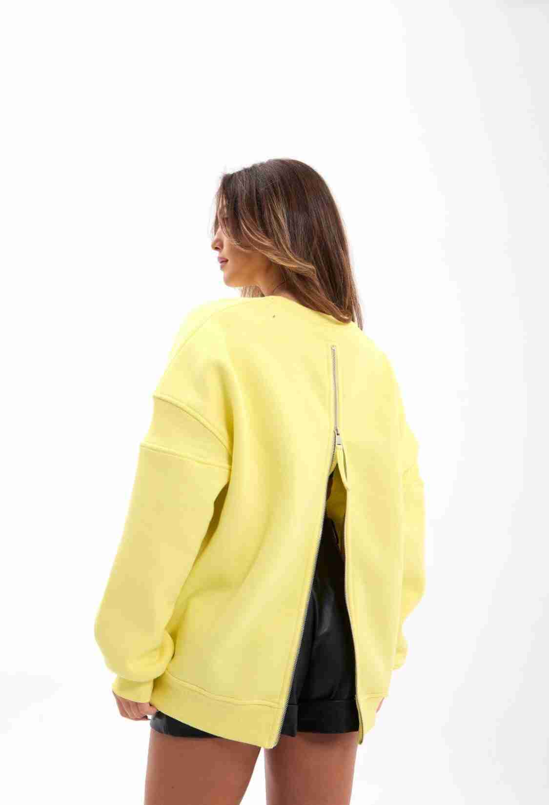 Sweatshirt Oversized Casual Crew Neck - Brand: Fame - Women & Kids, Baby Clothes Wholesale - TheBS Women