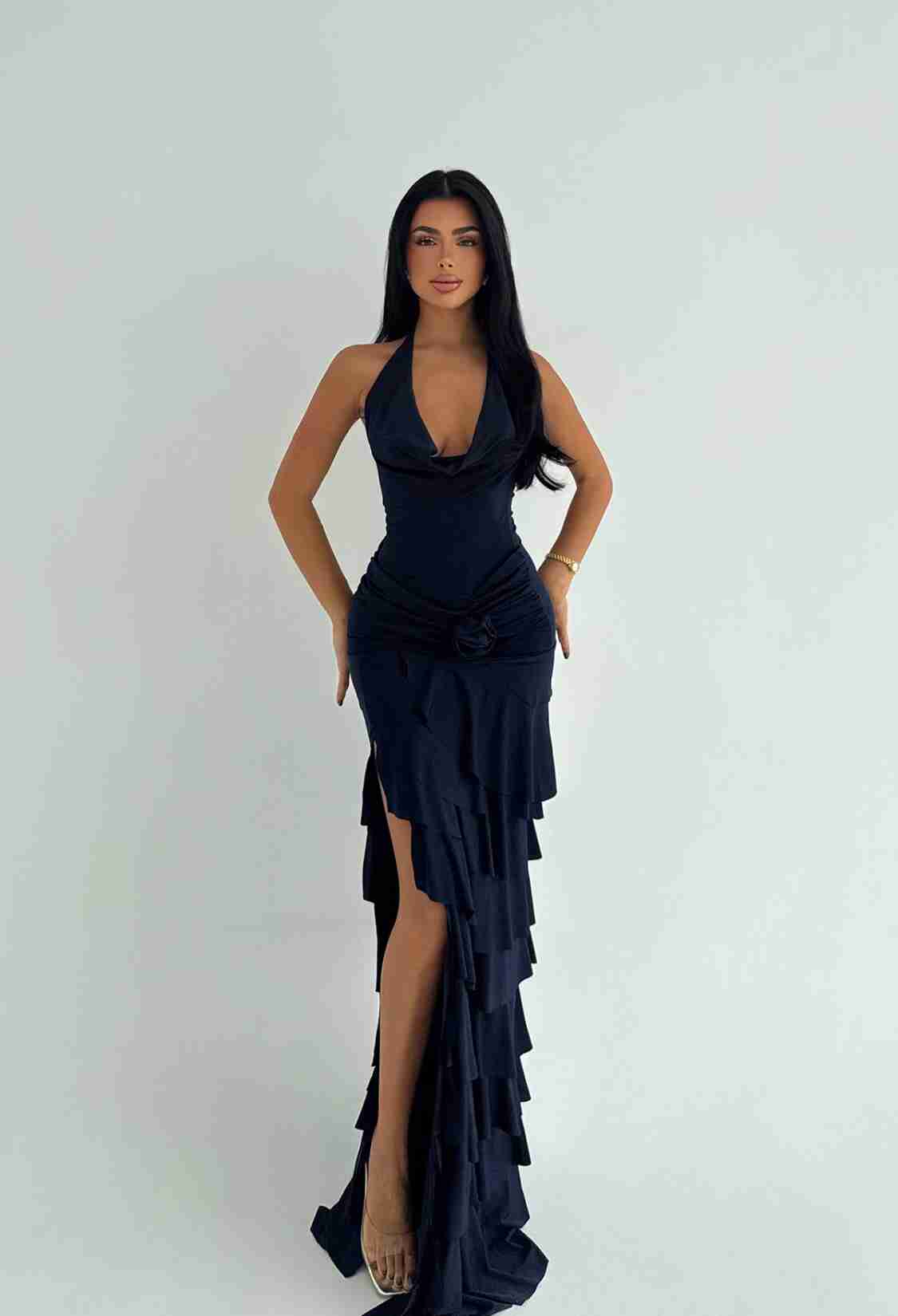 NavySexy Elegant Maxi Slip Dress - Brand: EYYO ATELIER - Women & Kids, Baby Clothes Wholesale - TheBS Women