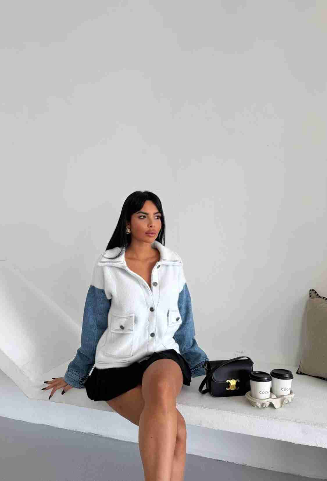 Casual Overshirt Jacket With Flap Pockets - Brand: My Jest Fashion - Women & Kids, Baby Clothes Wholesale - TheBS Women