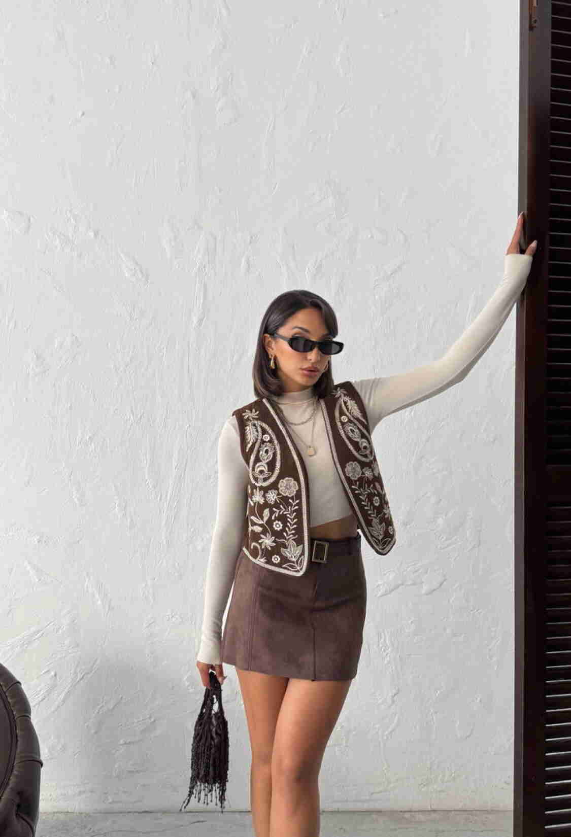 Ethnic Floral Open Front Vest - Brand: Topshow - Women & Kids, Baby Clothes Wholesale - TheBS Women