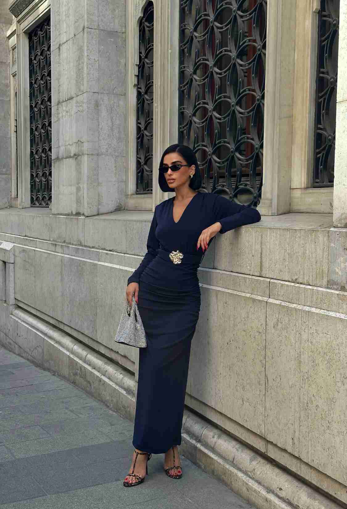 ElegantBodycon Dress With V-Neck - Brand: Ello - Women & Kids, Baby Clothes Wholesale - TheBS Women
