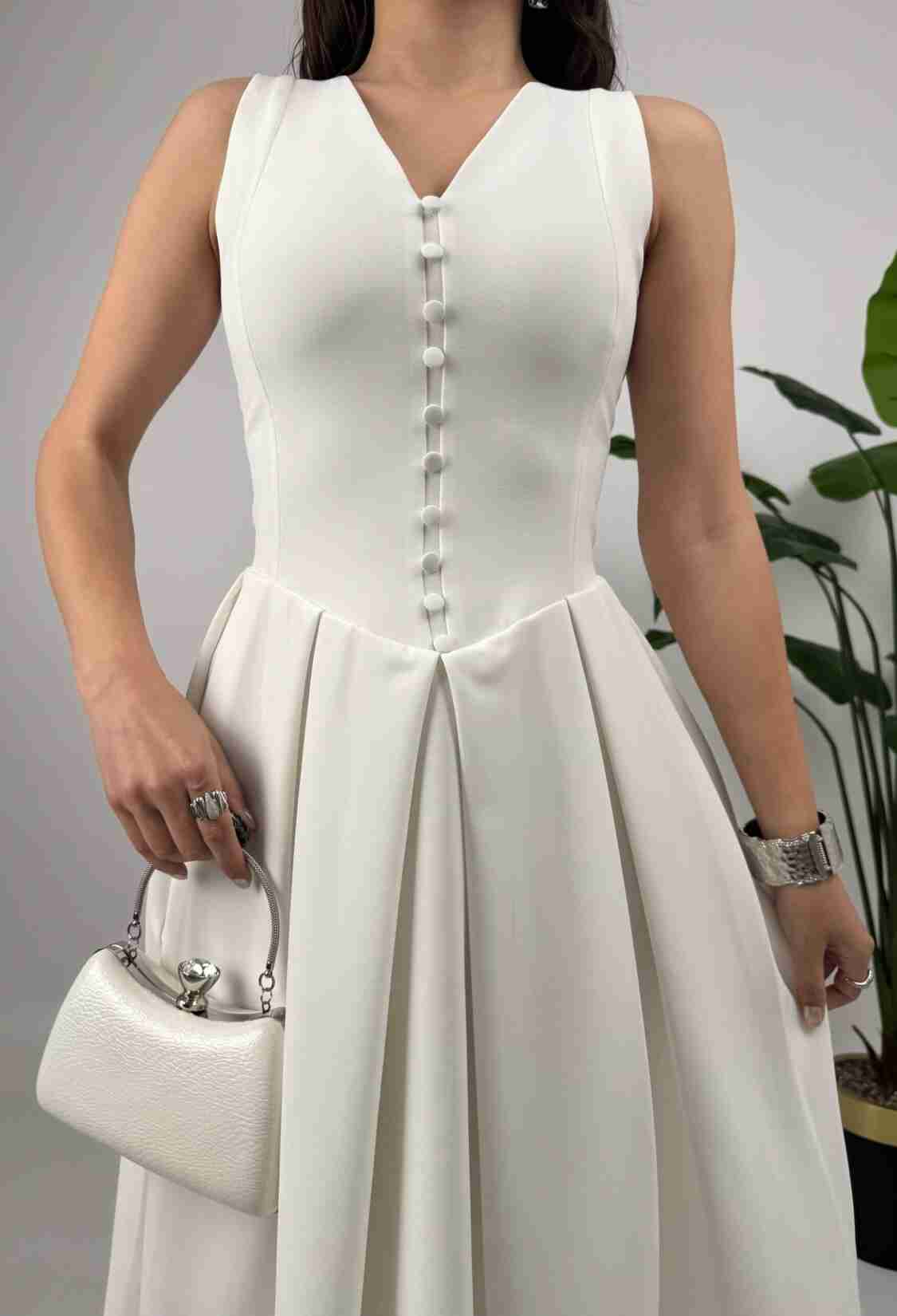 ElegantFit And Flare Midi Dress - Brand: Miss Janell - Women & Kids, Baby Clothes Wholesale - TheBS Women