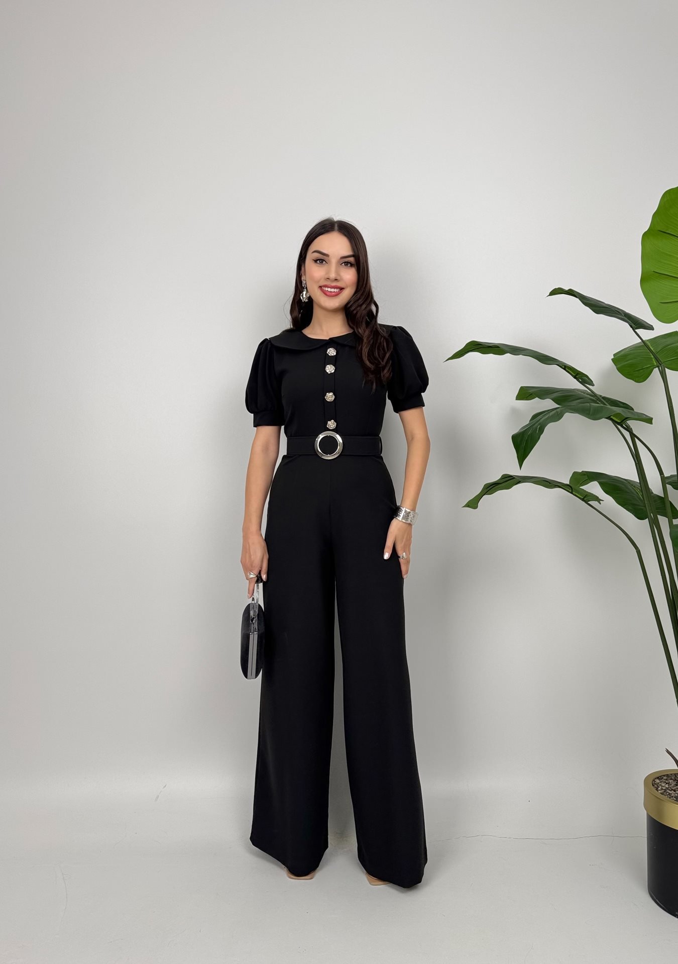 Buttoned Jumpsuit - Brand: Miss Janell - Women & Kids, Baby Clothes Wholesale - TheBS Women