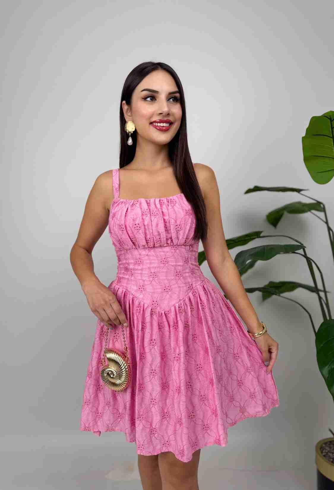 Fit And Flare Dress With Square Neck - Brand: Miss Janell - Women & Kids, Baby Clothes Wholesale - TheBS Women