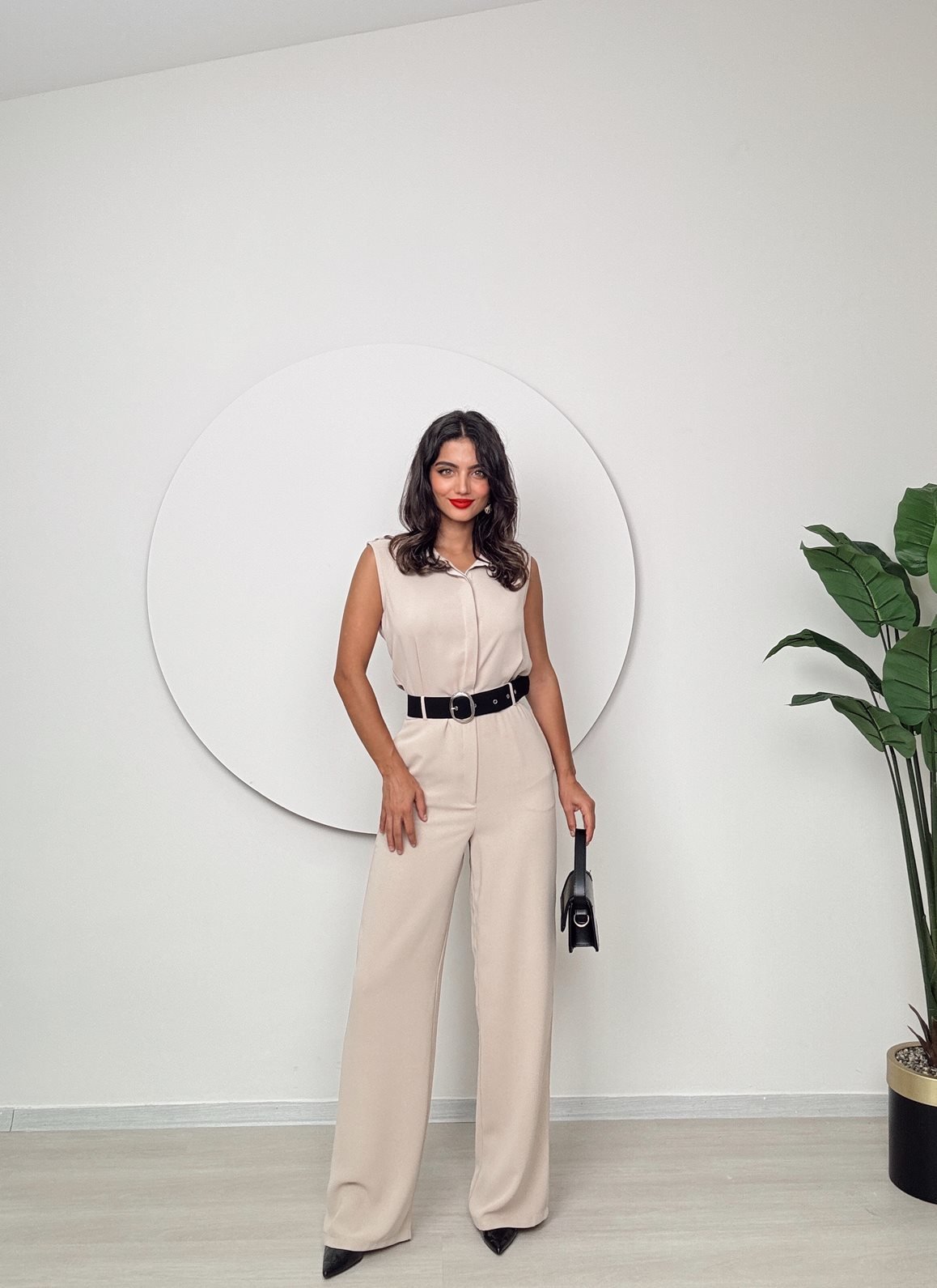 Elegant Tailored Jumpsuit With Notched Neck - Brand: Miss Janell - Women & Kids, Baby Clothes Wholesale - TheBS Women