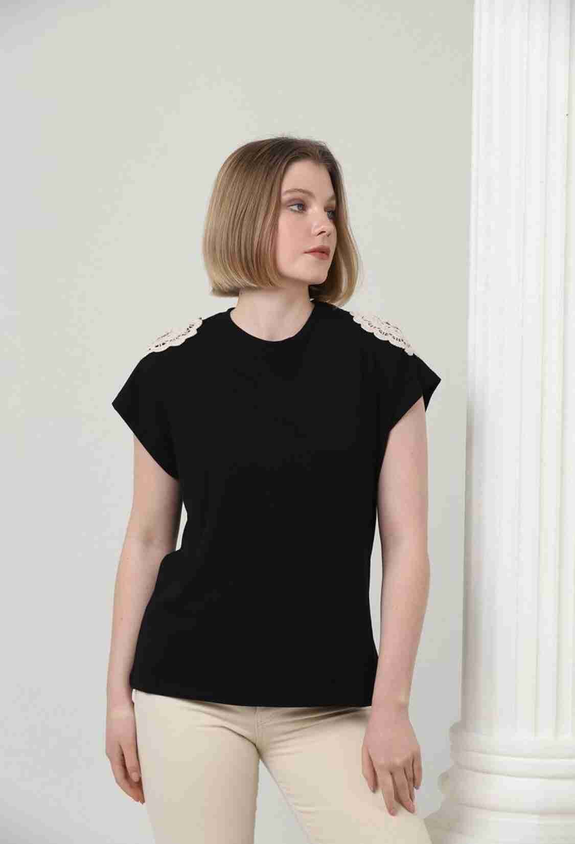 Shoulder Lace T-shirt - Brand: Topshow - Women & Kids, Baby Clothes Wholesale - TheBS Women