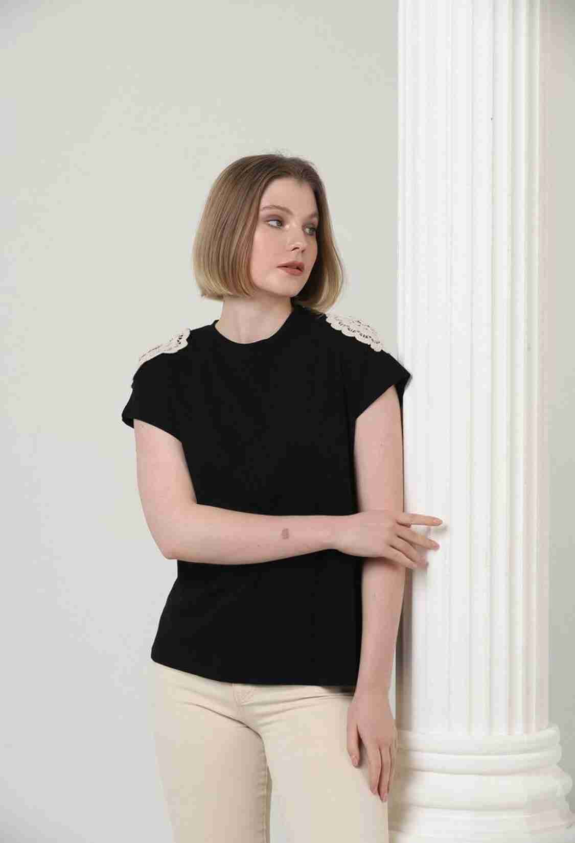 Shoulder Lace T-shirt - Brand: Topshow - Women & Kids, Baby Clothes Wholesale - TheBS Women